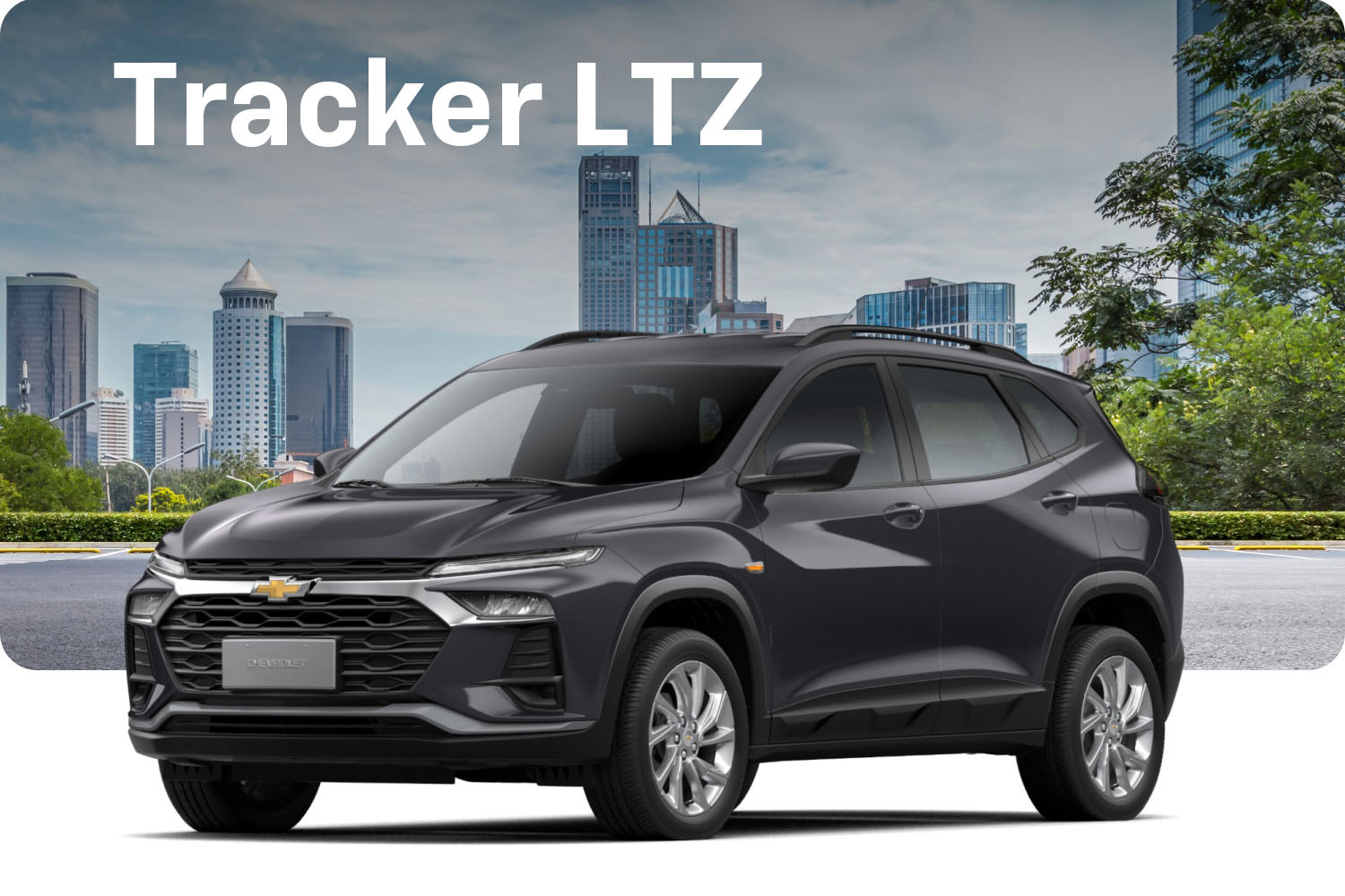 Tracker LTZ color negro en zona urbana