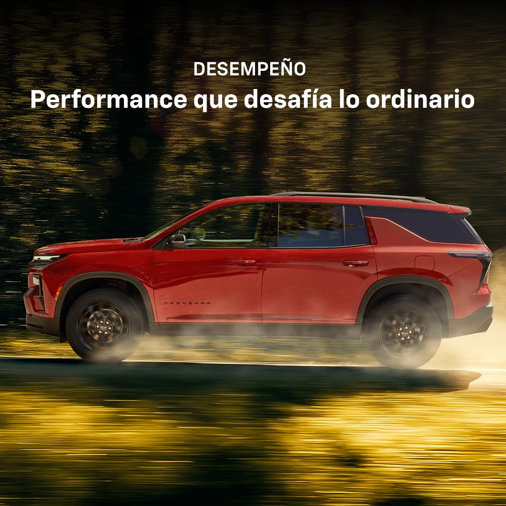 Desempeño excepcional de la nueva Chevrolet Traverse en carretera.