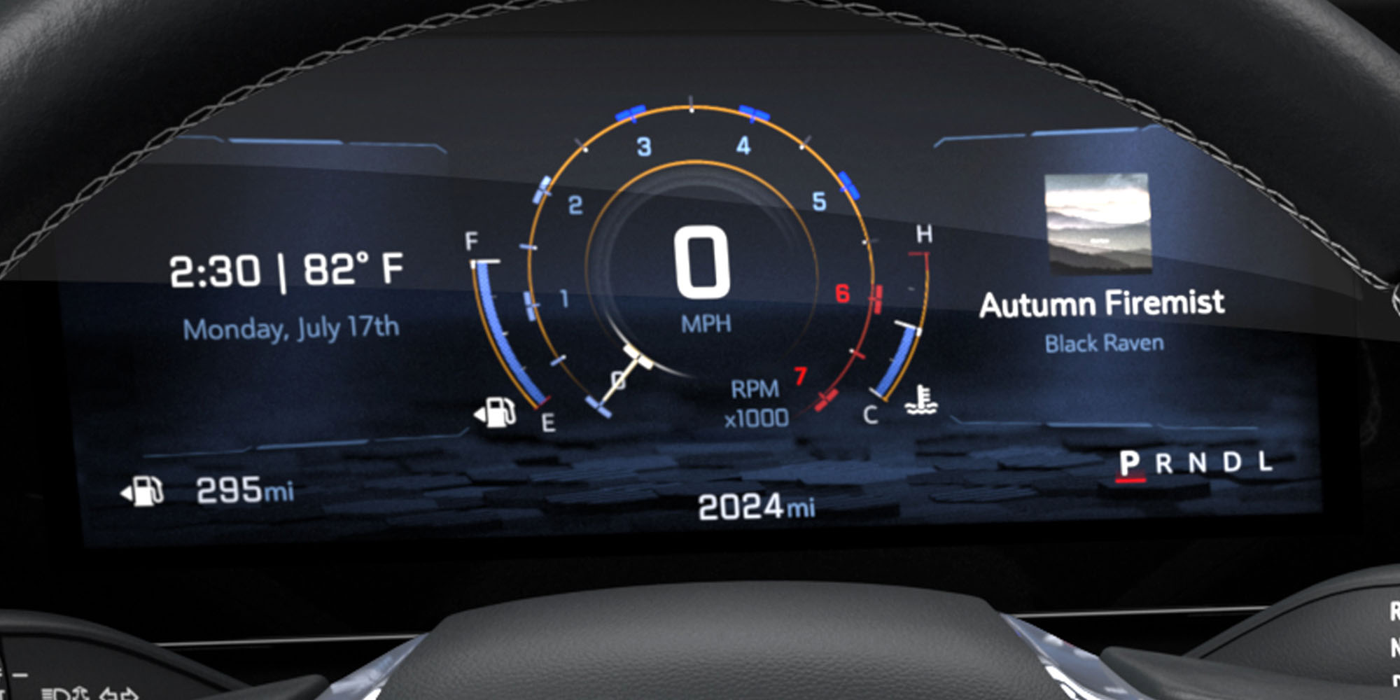 Tablero digital Chevrolet Traverse Z71 con velocímetro central