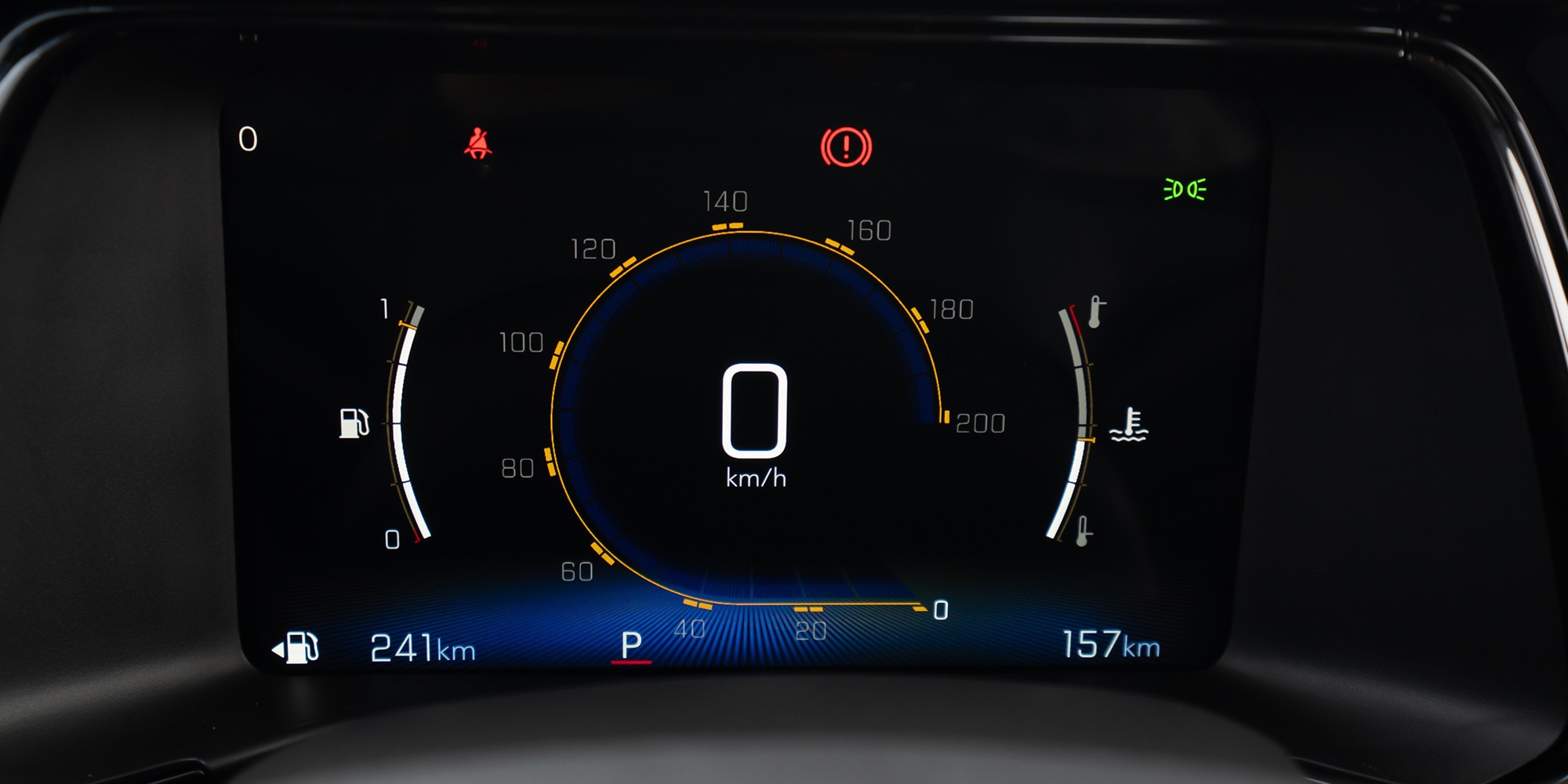 Vista del clúster digital de la Chevrolet Montana